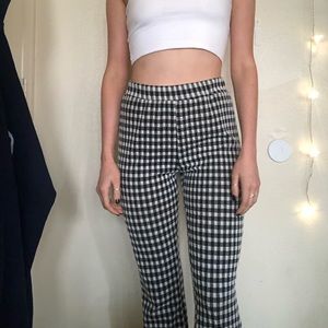 URBAN OUTFITTERS GINGHAM PANTS casey kick flare